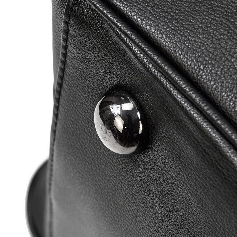 Sort Leather Travel Bag | AALBORG