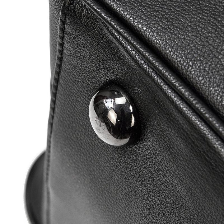 Sort Leather Travel Bag | AALBORG