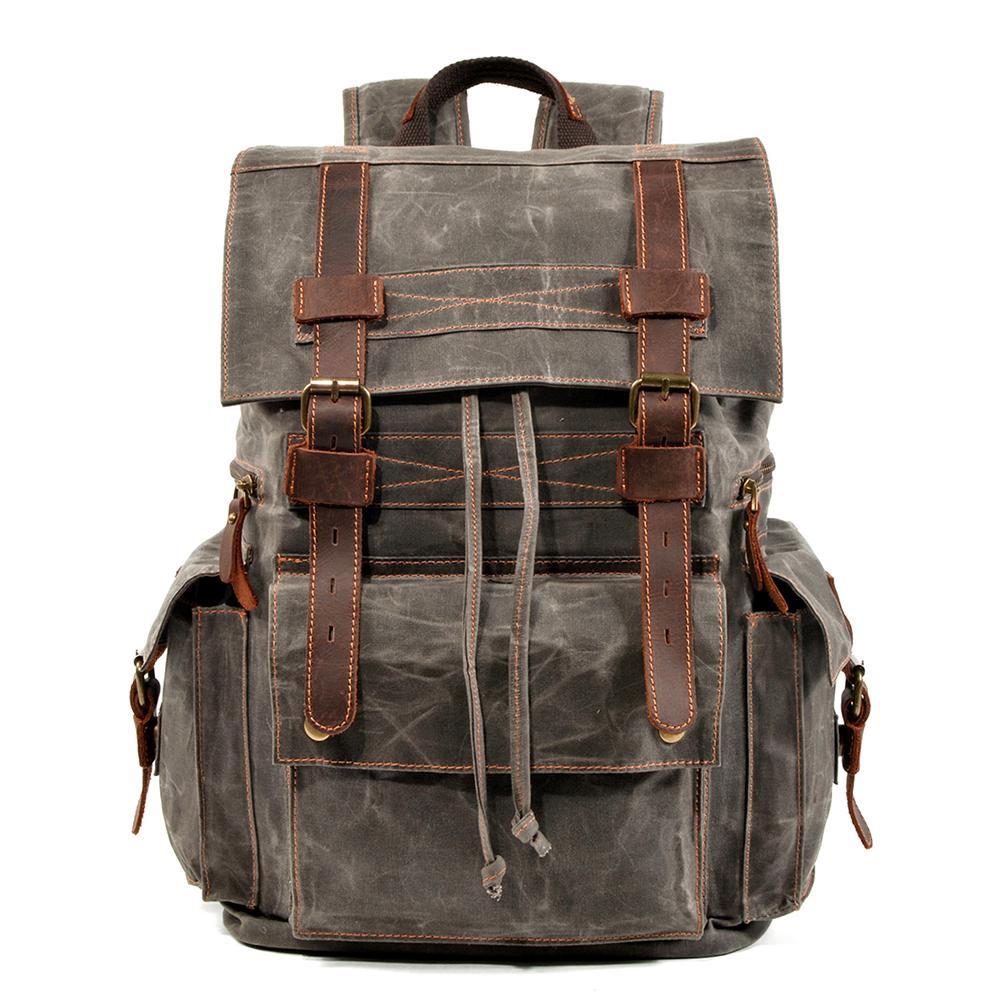 Canvas Hiking Bag with Drawstring Closure | MONTREUX