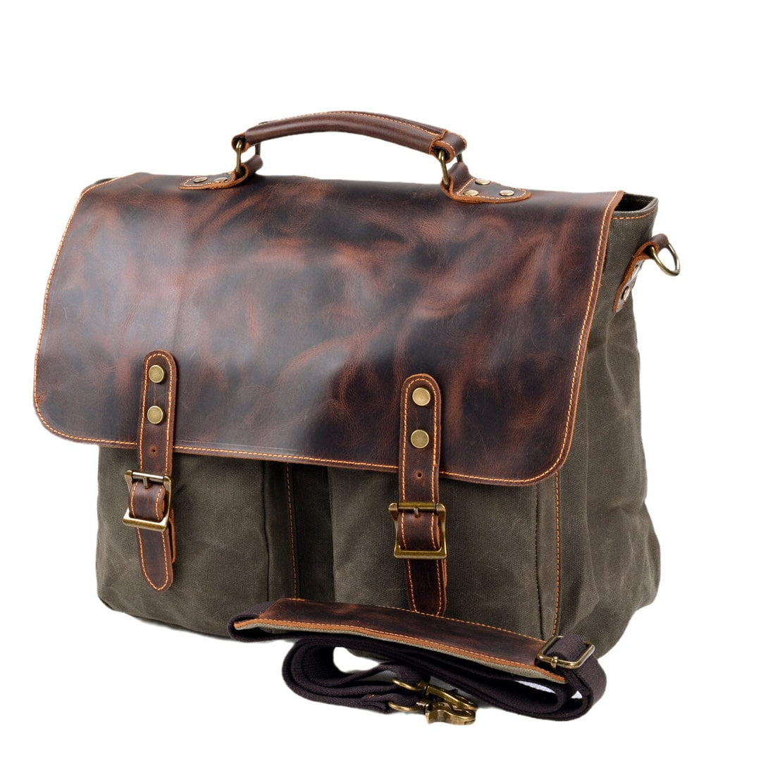 Vintage Canvas Shoulder Bag | ANSEN