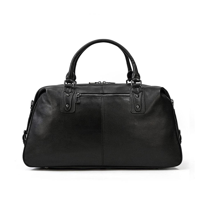 Sort Leather Travel Bag | AALBORG