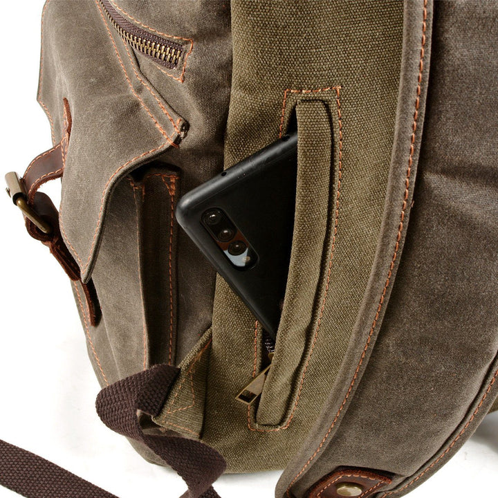 Canvas Hiking Bag with Drawstring Closure | MONTREUX