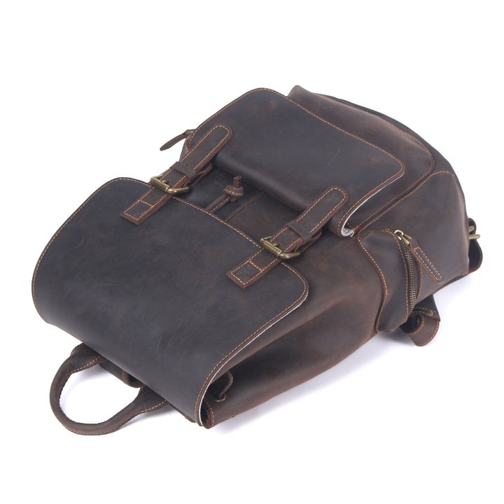 Leather Drawstring Backpack | FLAM