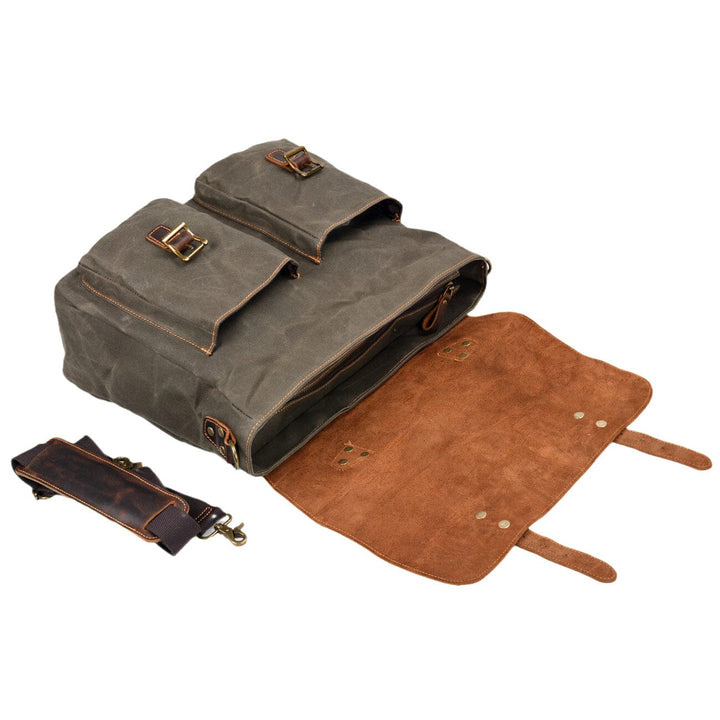 Vintage Canvas Shoulder Bag | ANSEN