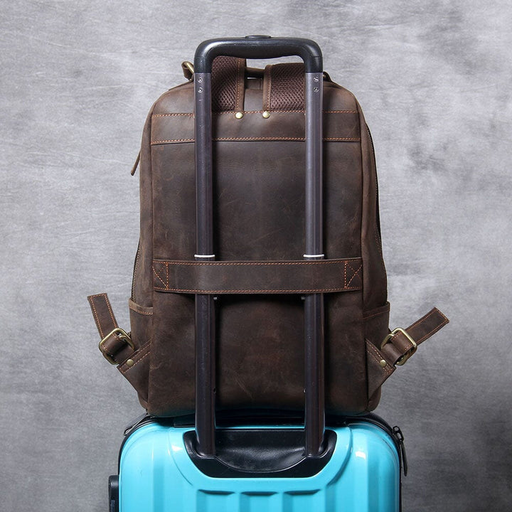 Genuine Leather Backpack | OXFORD