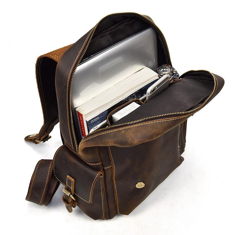 Leather backpack for women | ALMERIA