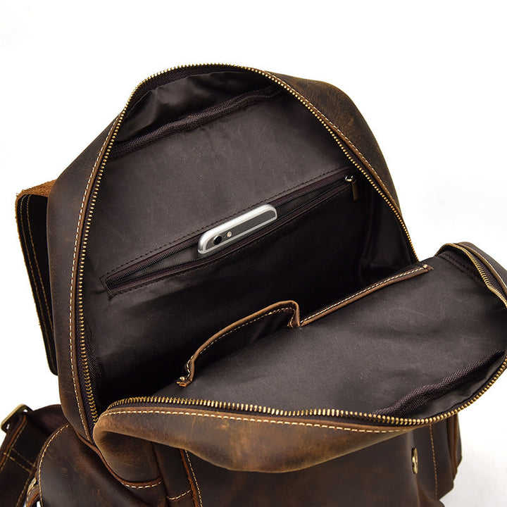 Leather backpack for women | ALMERIA