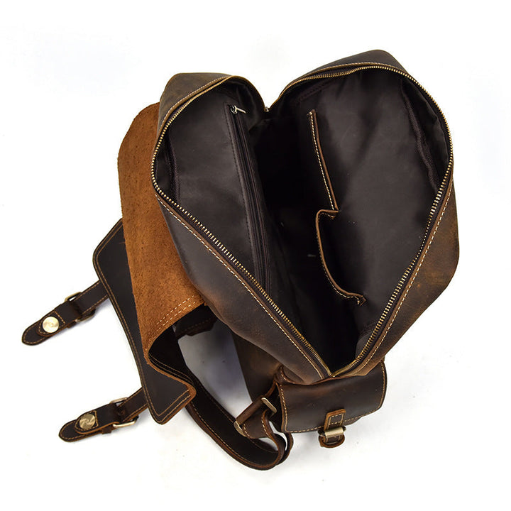 Leather backpack for women | ALMERIA