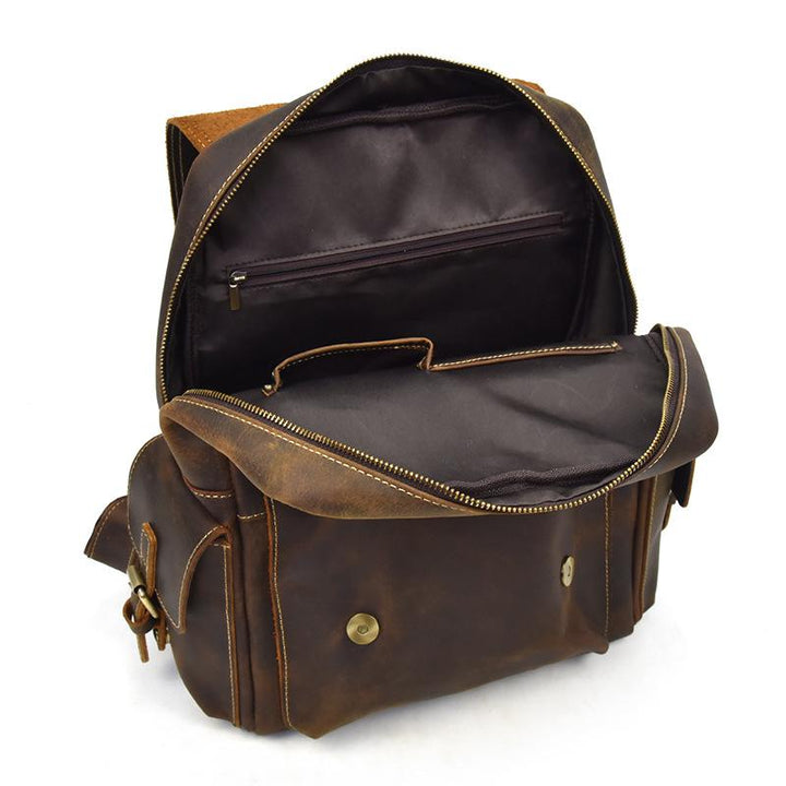 Leather backpack for women | ALMERIA