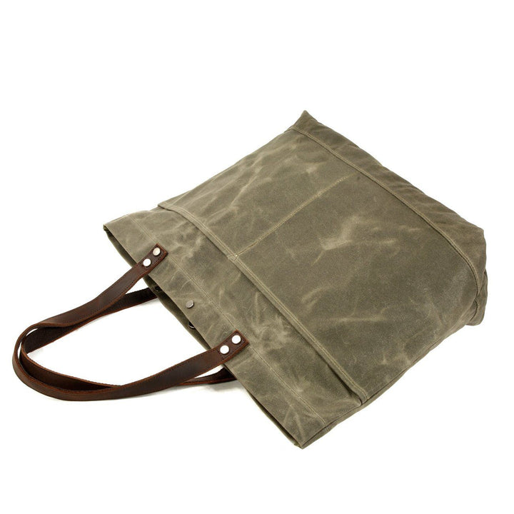 Washed Canvas Tote Bag | BOVEC