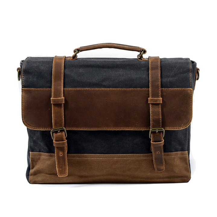 Waxed canvas shoulder bag | MOKALO